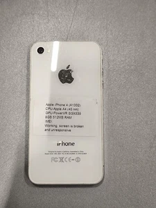 Apple iPhone 4 A1332 - Ecran cassé, signes d'utilisation - Photo 1/10