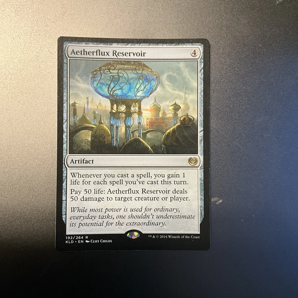 MTG - Aetherflux Reservoir - Kaladesh - NM - MAGIC CARD - Image 1 of 2