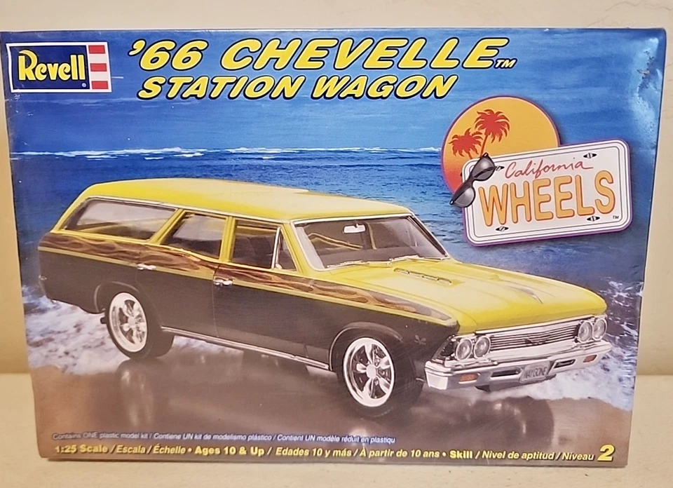 Revell 1966 Chevrolet Chevelle Station Wagon 1 25th Scale Plastic Model Kit