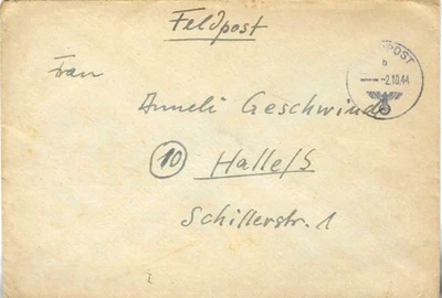 Feldpost Brief / 2.10.44 / Kriegsmarine Arsenal Drontheim / Norwegen - Bild 1 von 2