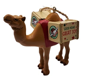Samaritan's Purse Operation Christmas Child Good News Great Joy Camel Ornament - Picture 1 of 7