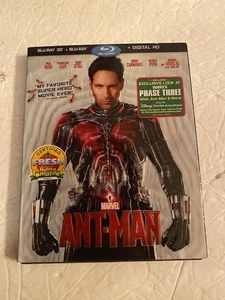 Ant-Man (Blu-ray 3D, 2015) BRAND NEW SEALED WITH SLIP COVER - Picture 1 of 3