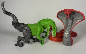Raw10 Raptar Velociraptor & Battlesnake Cobra McFarlane Lot - Picture 1 of 5