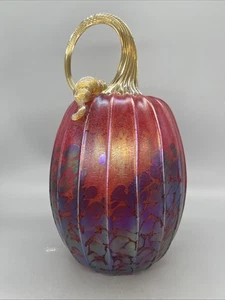Jack Pine Studios Large Autumn Lace Barrel Premium Pumpkin 12” - Picture 1 of 4