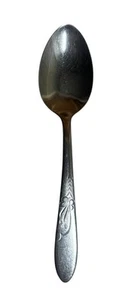 Cuchara para servir de mesa vintage de acero inoxidable HB Co HEATHER/EVERGLO 8" EE. UU. - Imagen 1 de 5