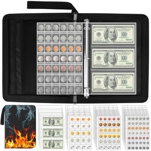 Coin Collection Book Holder for Collectors, 512 Pockets Coins Collecting Alb... - Picture 1 of 8