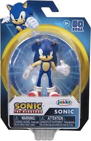 Sonic The Hedgehog Bendable 2.5 in Action Figure Jakks 2022 (Damaged Box)
