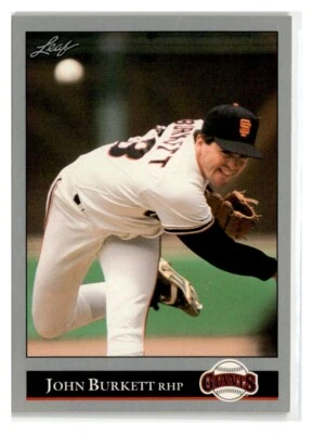 1992 Leaf John Burkett #179 San Francisco Giants - Image 1 of 2