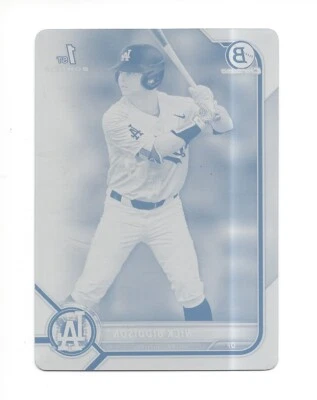 2022 1st Bowman Draft #BDC-165 NICK BIDDISON 1/1 Printing Plate Rare I116 - Image 1 of 2