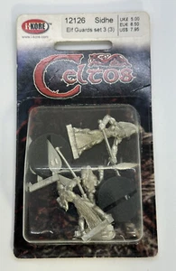 Celtos Sidhe Elf Guards set 3 (3) *NIP* 12126 I-Kore 2002 Metal Miniature D&D - Picture 1 of 3