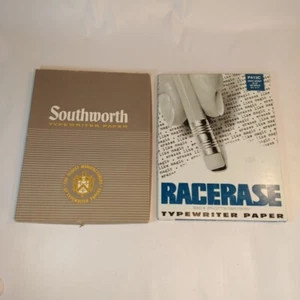 Southworth Typewriter Paper 413C Racerase 25% Cotton Fiber Lot (2) - Picture 1 of 6