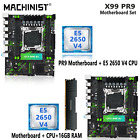 Pr9 X99 Motherboard Set Lga 2011-3 Kit Xeon E5 2650 V4 Cpu Processor With 1X16=1
