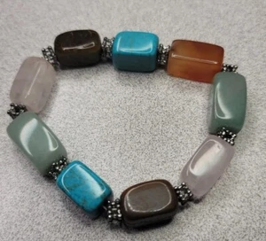 Bracciale con pietre naturali (J8) - Foto 1 di 3