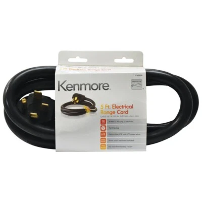 Kenmore 4-Prong 5 Ft Electrical Range Cord 50 Amp 250 Volts 49696 - Image 1 of 4