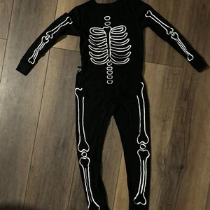 Cat and Jack Halloween Skeleton Glow-In-The Dark Size 12 Pajama Set Kids Black - Picture 1 of 6