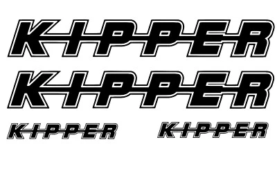 Kipper 4x Aufkleber KIPPER Aufkleber - Bild 1 von 2