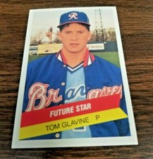 TOM GLAVINE 1987 INT'L LEAGUE FUTURE STAR CARD #32 BRAVES/RICHMOND (ROOKIE)