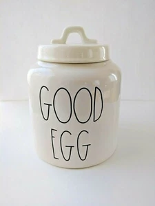 New Rae Dunn Easter LL “GOOD EGG” Canister LL HTF 🐥 FREE SHIP - Picture 1 of 5