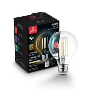 Globe Electric 34920 Single 5.5 Watt Vintage Edison G25 Medium - Clear - Picture 1 of 2