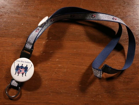Columbus Blue Jackets Lanyard Keychain Buttons Pins NHL Hockey Cover