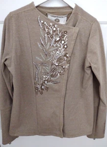 Cirque Du Soleil Womens Side Zip Jacket Size Large Embroidered Floral L - Picture 1 of 13