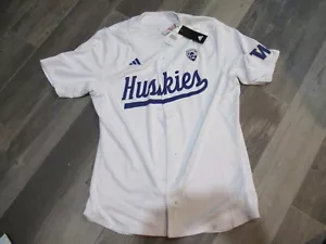 Washington Huskies Adidas maglia baseball uomo grande nuova con etichette spedizione gratuita - Foto 1 di 3