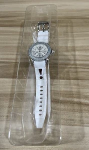 Kyboe Silicone Original Watch Giant 40 MM White Radiant Blue NEED BATTERY - Picture 1 of 4