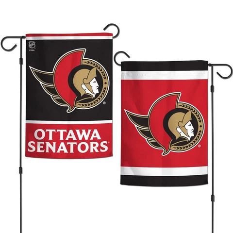 OTTAWA SENATORS 12"X18" 2 SIDED GARDEN FLAG NEW WINCRAFT 👀🏒 Cover