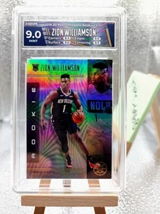 2019-20 Panini Illusions Zion Williamson Rookie Card 151 HGA 9 Mint Custom Label - Picture 1 of 2
