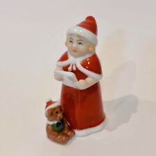 Santa Claus Wife Teddy Bear Figurine 2022 Royal Copenhagen Christmas Gift Used