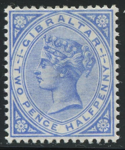 Gibraltar 1898 QV 2.5d. bright ultramarine SG 42 Mint Never Hinged MNH - Picture 1 of 2