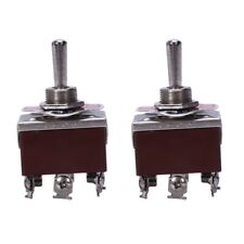 2X AC 250V/15A 125V/20A ON/OFF/ON 3 Position DPDT Momentary Toggle Switch I1H6