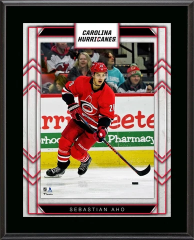Sebastian Aho Carolina Hurricanes 10.5" x 13" Player Plaque Cover