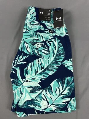 Pantalones Cortos de Golf Under Armour Tropicales Estampado de Palmeras 30 x 10 Verde Marino Nuevos con Etiquetas Precio de Venta sugerido por el fabricante $70 Foto 1 de 4