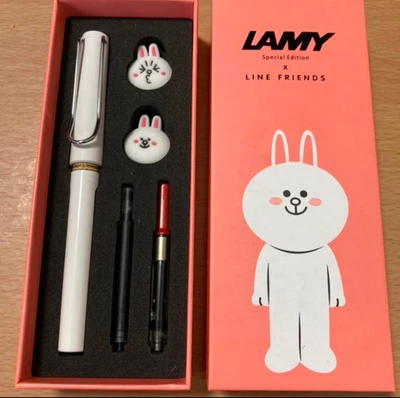 Caneta-tinteiro LAMY x LINE Line Friends edição limitada Cony branca de - Imagem 1 de 4
