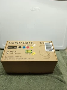 C310 / C315 High Yield Toner Cartridges (4-Pack, Black/Cyan/Magenta/Yellow)... - Picture 1 of 5