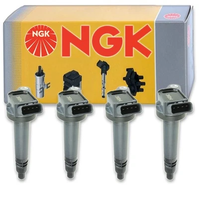 4 pcs NGK Ignition Coil for 2011-2016 Scion tC 2.5L L4 - Spark Plug Tune Up tv - Image 1 of 4