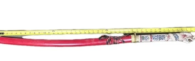 Hoja de Acero Katana Japonesa Cabeza de Dragón Samurai Katana Espada con Funda Roja 42" Foto 1 de 4