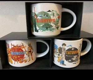 Set tazze Disney Starbucks Star Wars serie Discovery Tatooine Geonosis Kashyyk - Foto 1 di 4