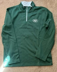 New York Jets Men's GIII 1/4 Zip Pullover Shirt Large Green New with Tags - Picture 1 of 2