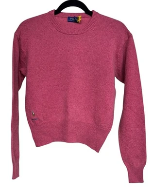 Suéter Polo Ralph Lauren Mezcla Lana/Cachemira Rosa Para Mujer Talla XS Foto 1 de 4