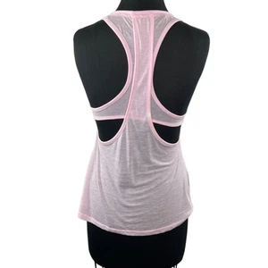 Gymshark Light Pink Scoop Neck Lightweight Cut Out Racerback Tank Top Casual XS - Picture 1 of 6