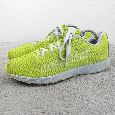 Zapatos para correr Montrail Rogue Fly Trail para mujer talla 11 verde amarillo parte superior baja Foto 1 de 4