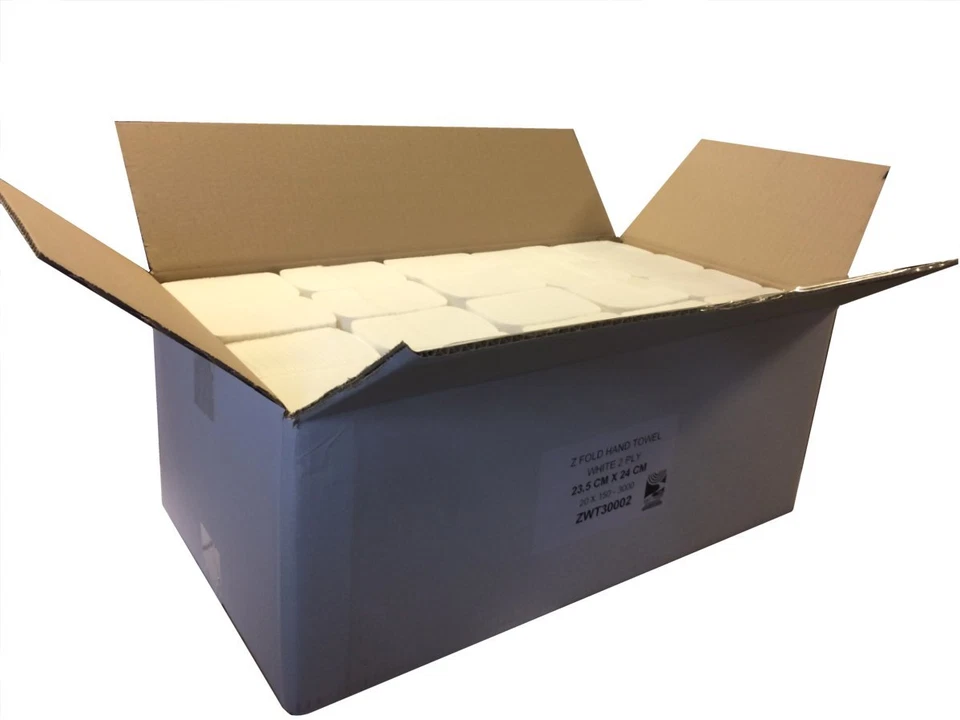 4STONE Z Fold Soft Hand Paper Towel Disposable Luxury PAPER White 3000 2ply INTERFOLD