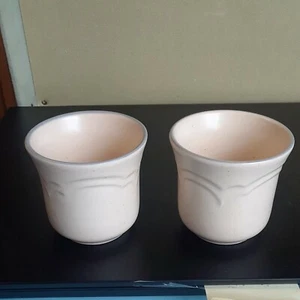 Pfaltzgraff  REMEMBRANCE "NO DECAL" 2-1/2" Small Votive (2) Candle Holders # 916 - Picture 1 of 8