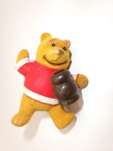 Vtg Winnie the Pooh Flocked Ornament with Honey Pot Walt Disney Hong Kong TLC - Picture 1 of 9