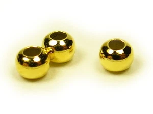 Quetschperlen aus 925er Sterling Silber, vergoldet - Perlen. 2mm. 20 Stück - Picture 1 of 2