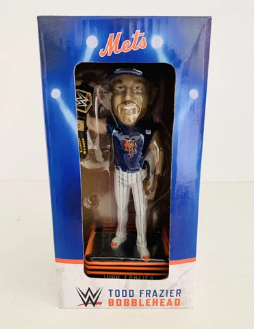 New York Mets Todd Frazier Bobblehead SGA WWE BELT *NIB* 2019 NEW SEALED IN BOX Cover