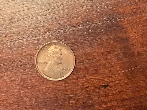 1918 Lincoln Cent  RED-BROWN BU Cover