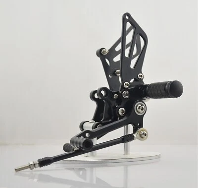 US Black Rearsets Footpegs Rearset For Suzuki Gsxr 600/750 00-05 GSXR1000 01-04 - Image 1 of 4